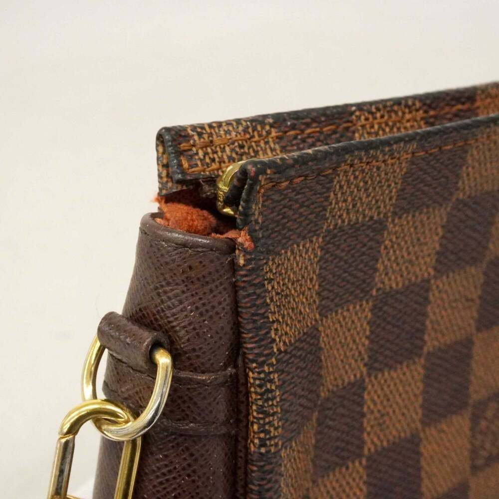 Louis Vuitton Damier Trousse Makeup Bag/Pouch N51982 Ebene (Women's) - Picture 6 of 12